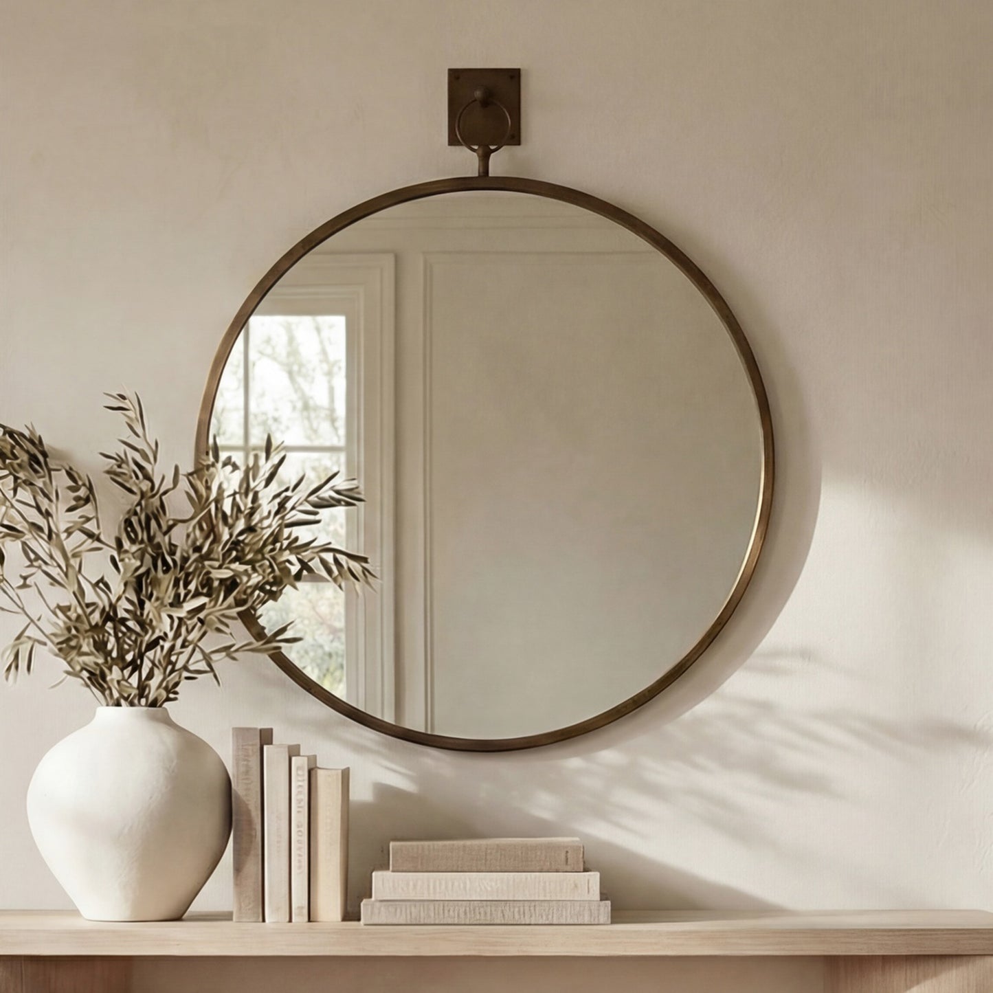 Cameo Mirror Aged by Moe's Home