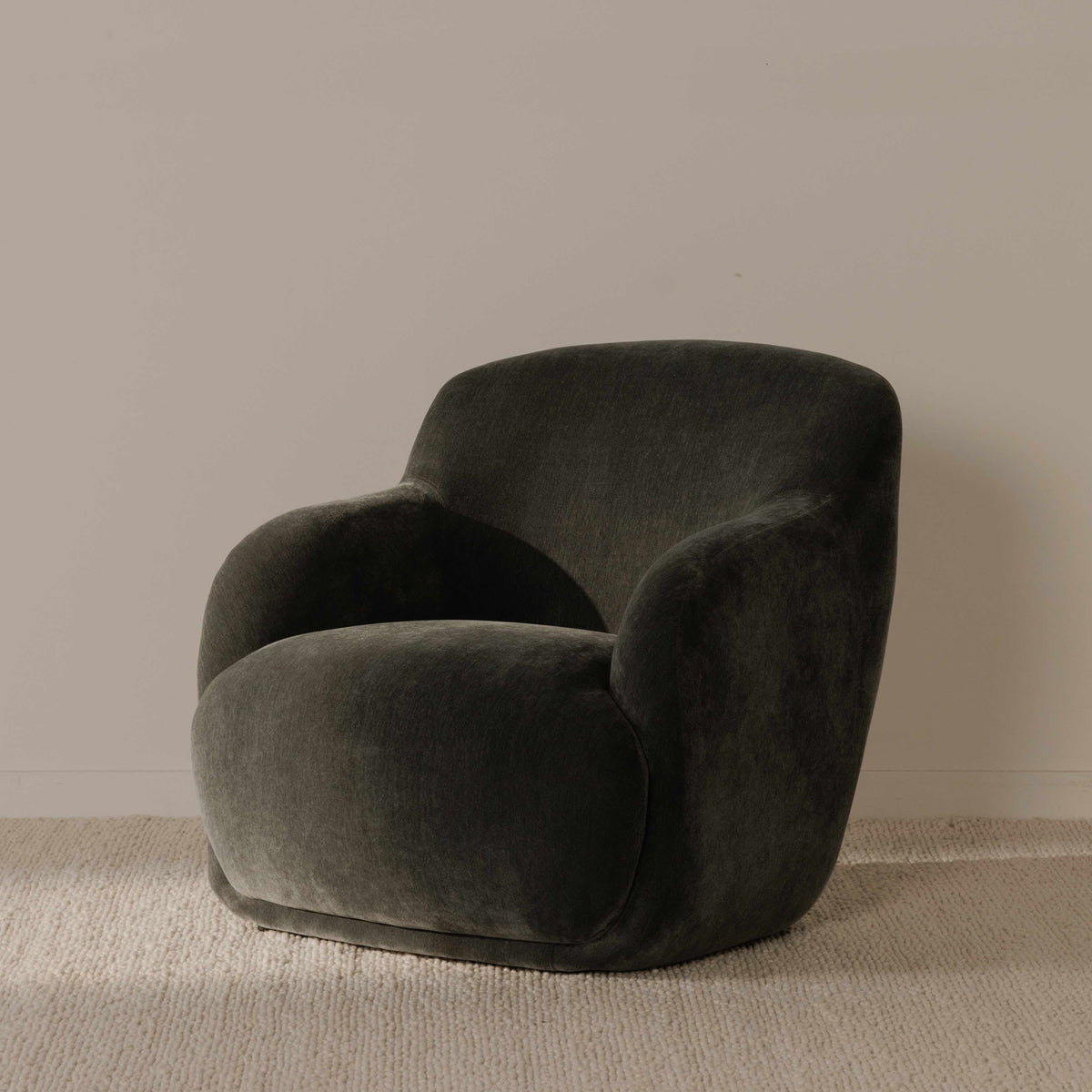 Stevie Lounge Chair Slate Blue by Moe's Home