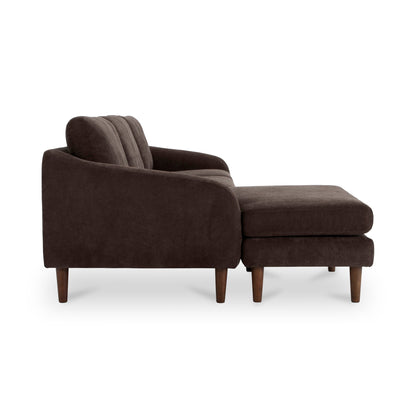 Quinn Sectional Dark Brown