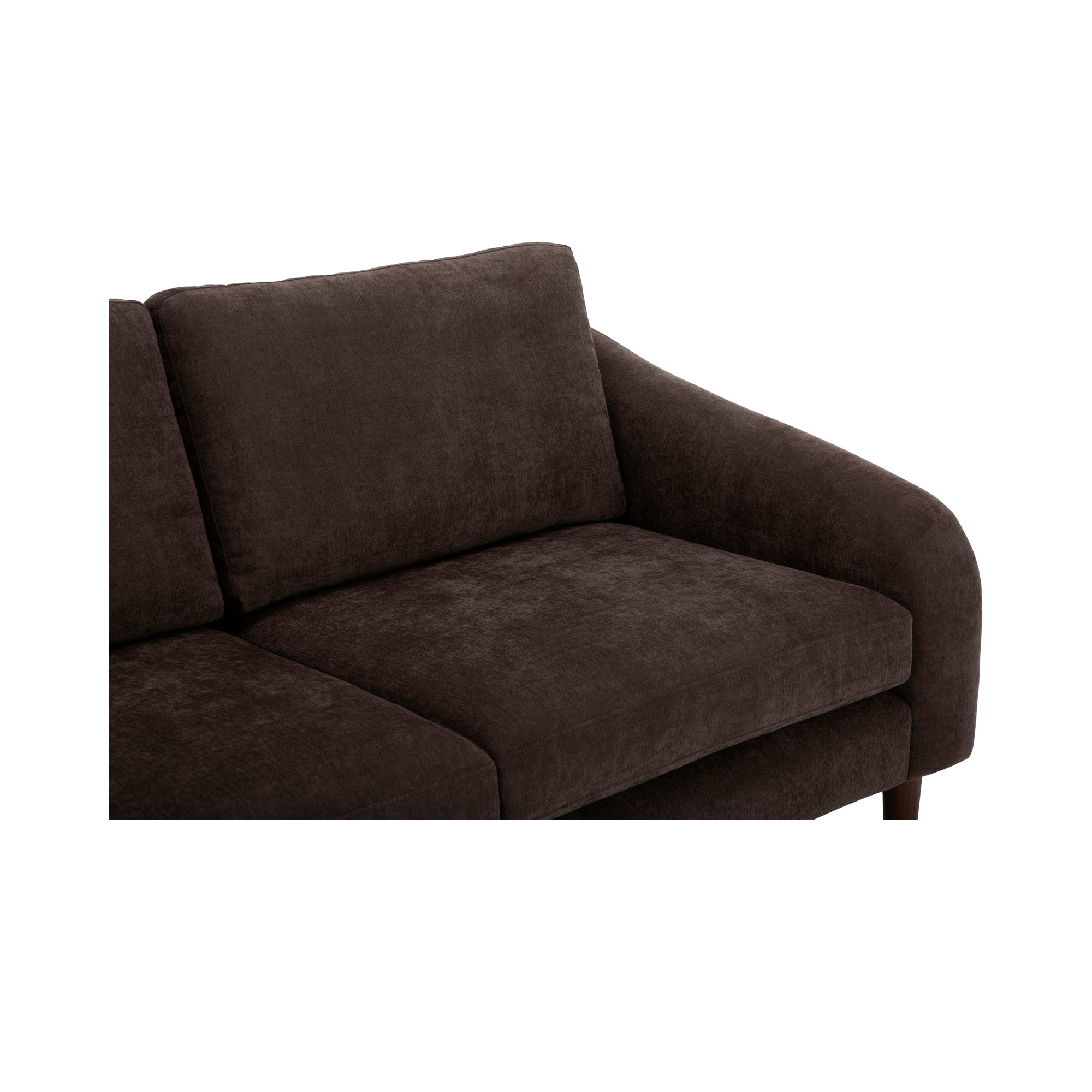 Quinn Sectional Dark Brown