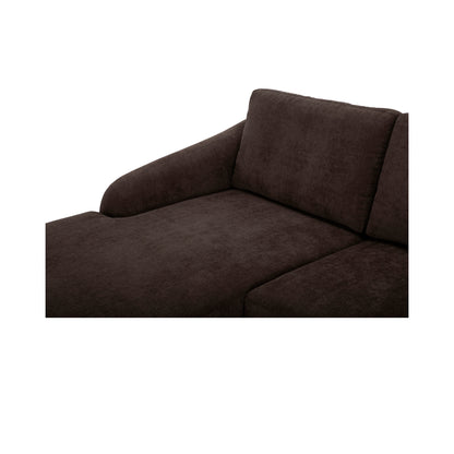 Quinn Sectional Dark Brown