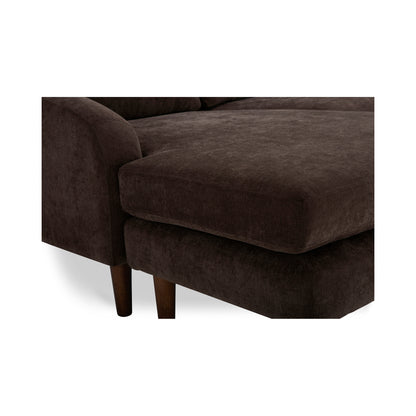 Quinn Sectional Dark Brown