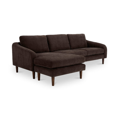 Quinn Sectional Dark Brown