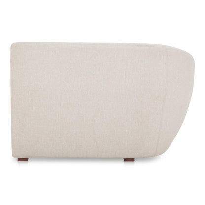 Amelia Left Arm Facing Chair Warm White