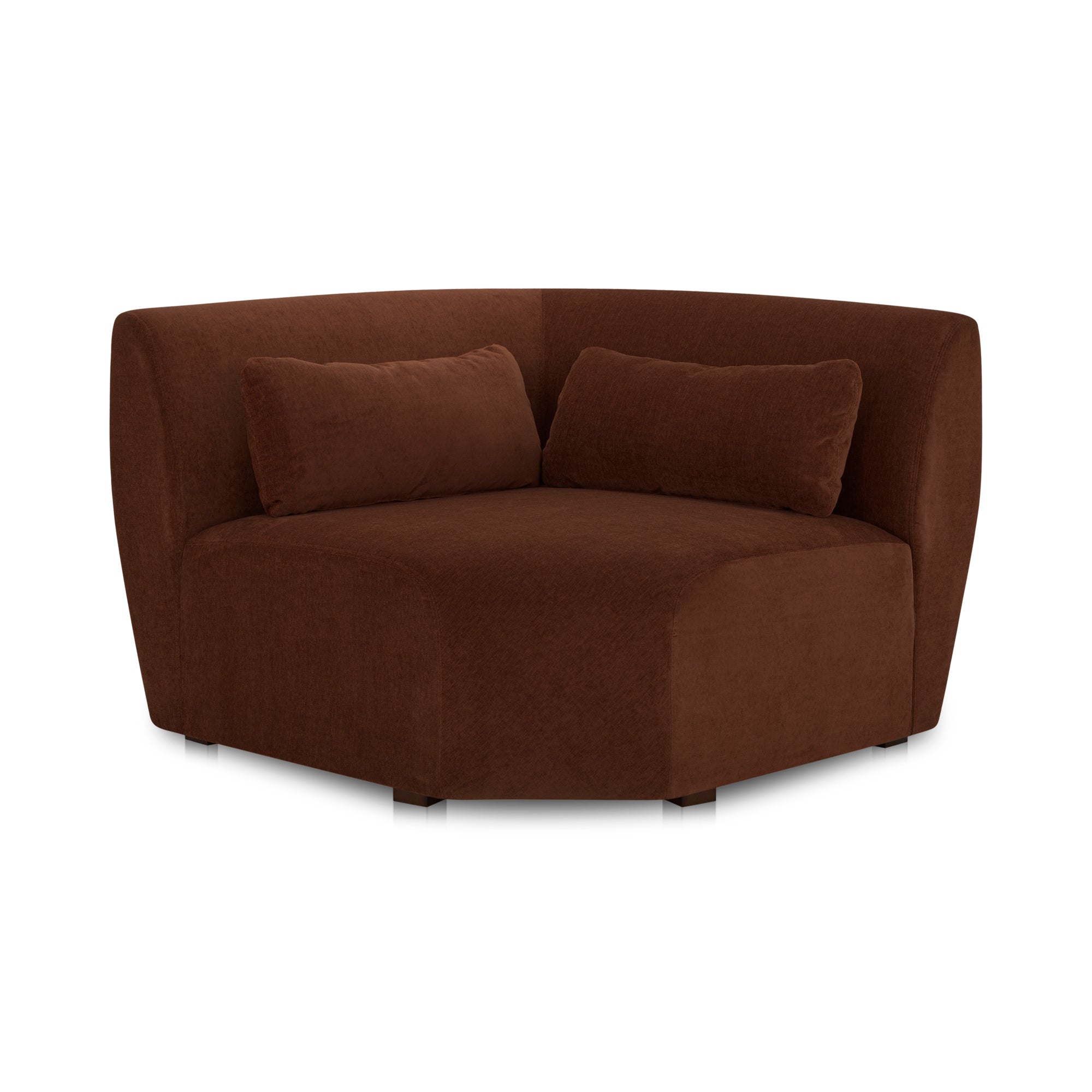 Amelia Corner Chair Chestnut | Brown