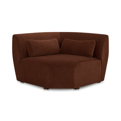 Amelia Corner Chair Chestnut | Brown