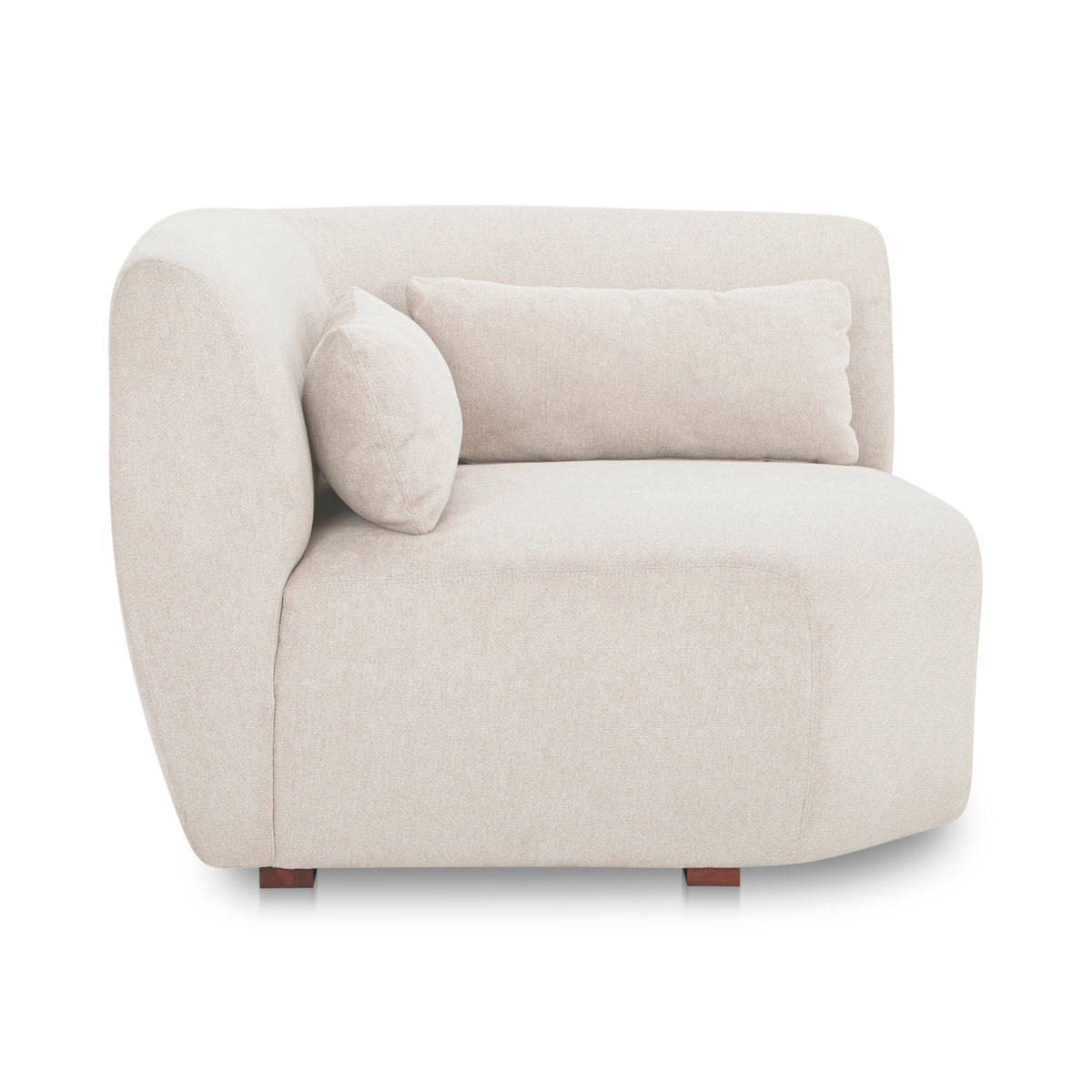 Amelia Corner Chair Warm White by Moe's Home