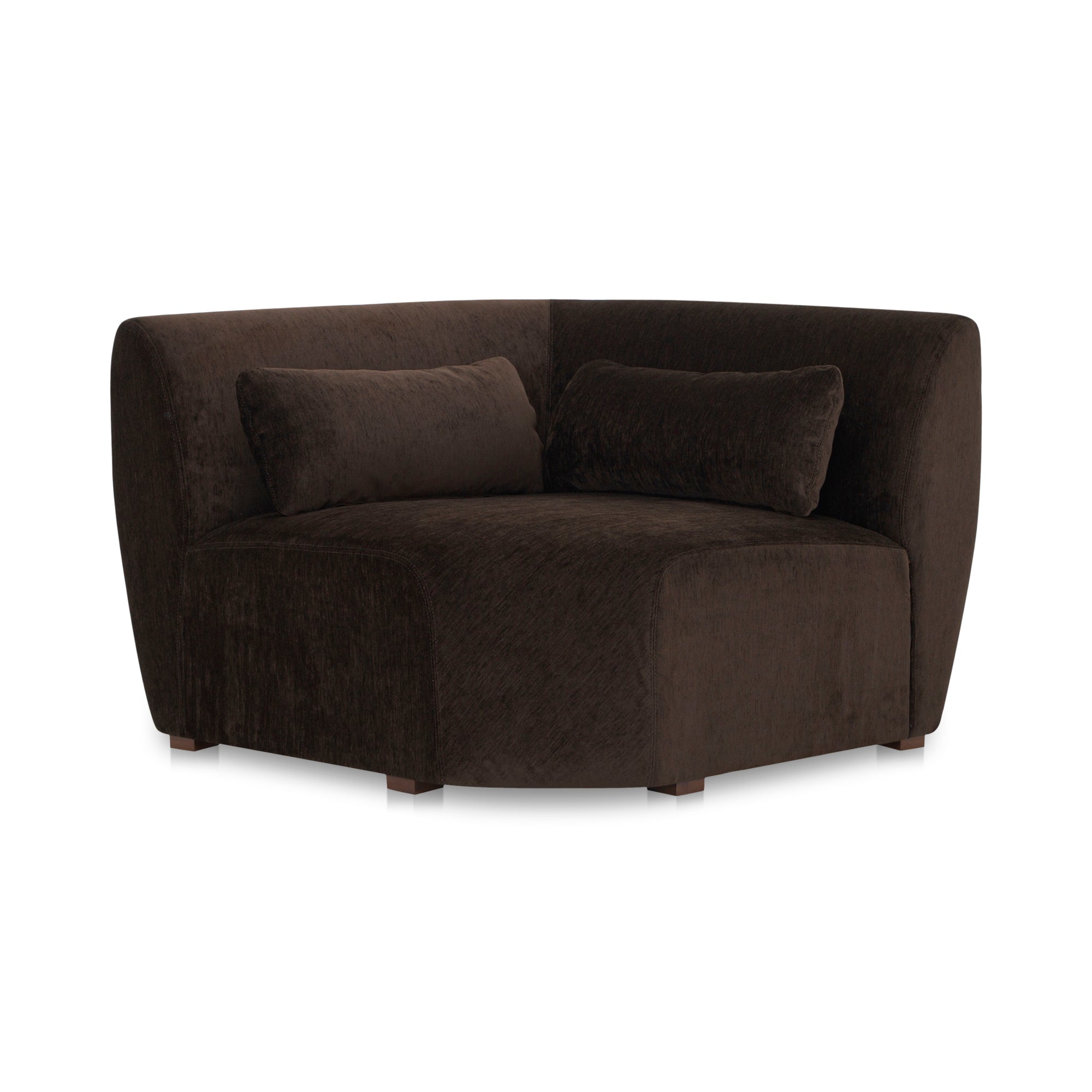 Amelia Corner Chair Espresso | Brown