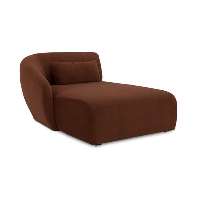 Amelia Left Arm Facing Chaise Chestnut by Moe's Home