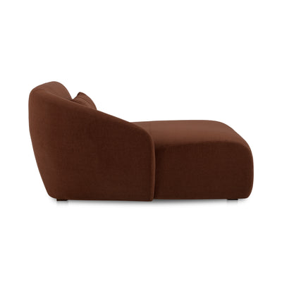 Amelia Left Arm Facing Chaise Chestnut by Moe's Home