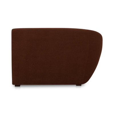Amelia Left Arm Facing Chaise Chestnut by Moe's Home