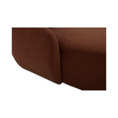 Amelia Left Arm Facing Chaise Chestnut by Moe's Home