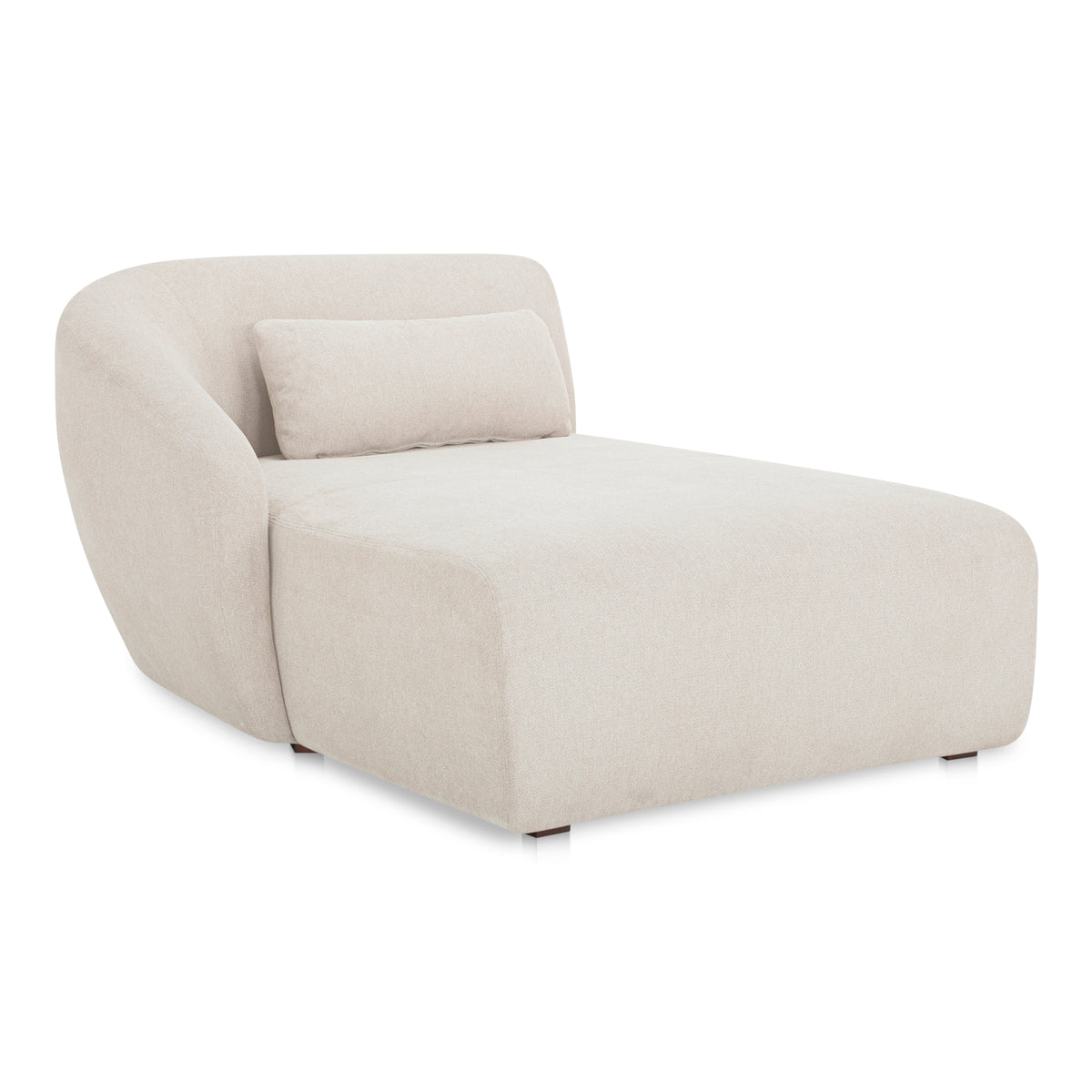 Amelia Left Arm Facing Chaise Warm White by Moe's Home