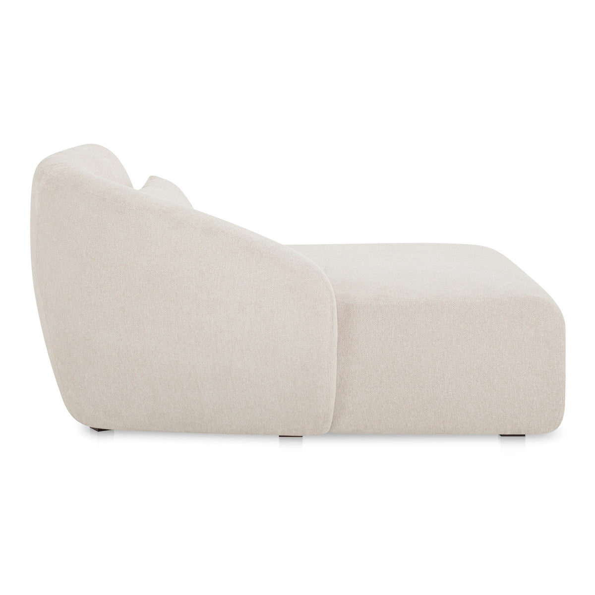 Amelia Left Arm Facing Chaise Warm White by Moe's Home