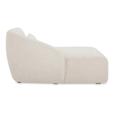 Amelia Left Arm Facing Chaise Warm White by Moe's Home