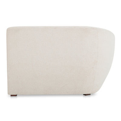 Amelia Left Arm Facing Chaise Warm White by Moe's Home