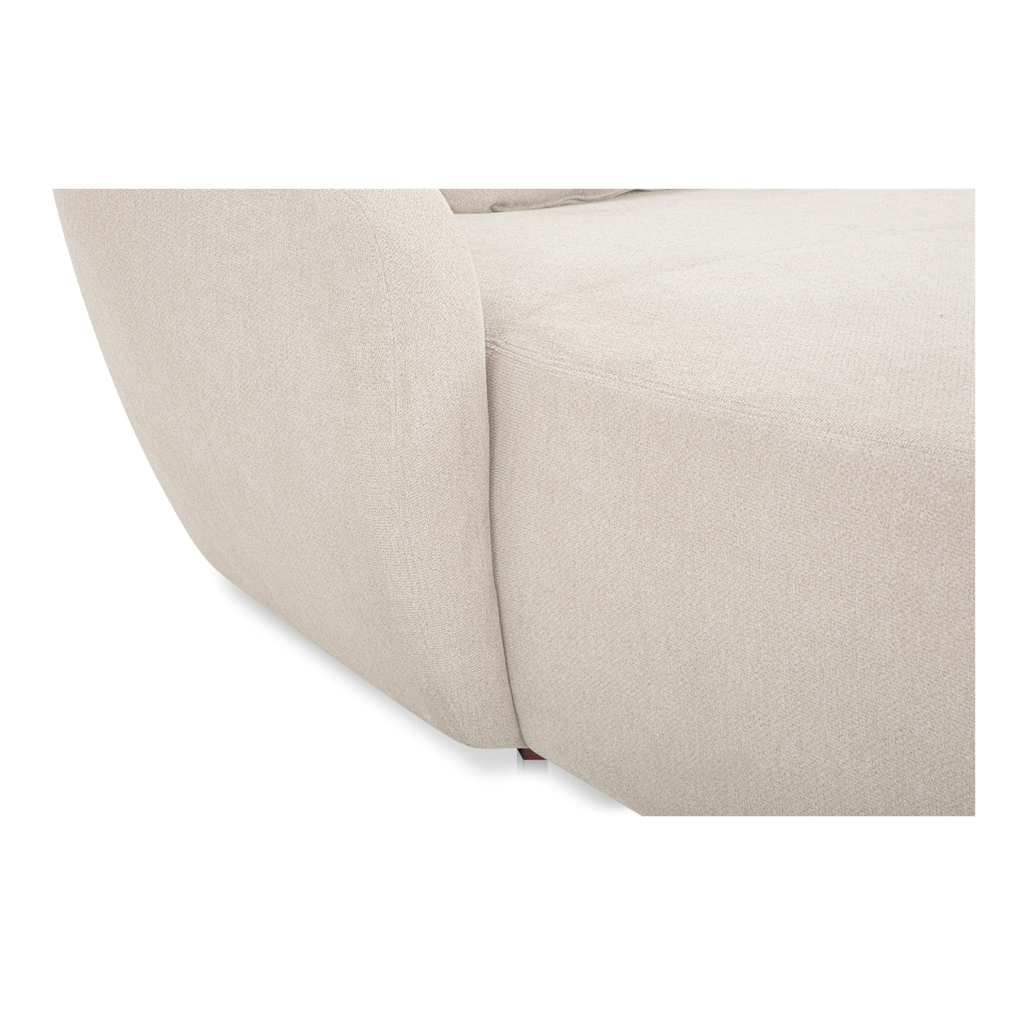 Amelia Left Arm Facing Chaise Warm White by Moe's Home