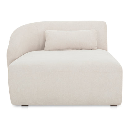 Amelia Left Arm Facing Chaise Warm White | White