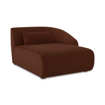 Amelia Right Arm Facing Chaise Chestnut by Moe's Home