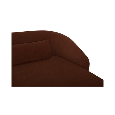 Amelia Right Arm Facing Chaise Chestnut by Moe's Home