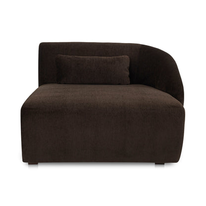 Amelia Right Arm Facing Chaise Espresso | Brown