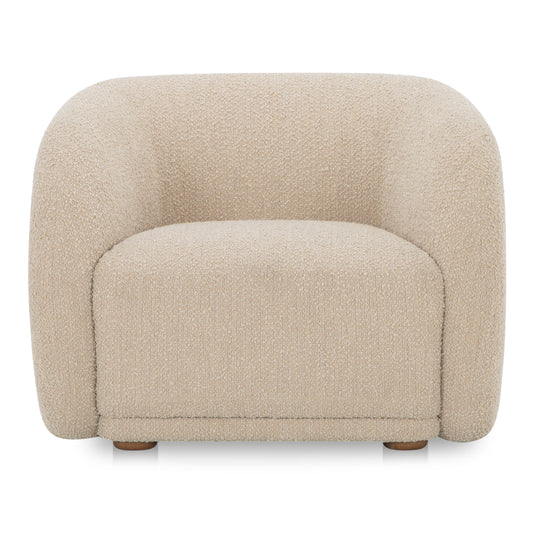 Faye Accent Chair Beige Boucle by Moe's Home