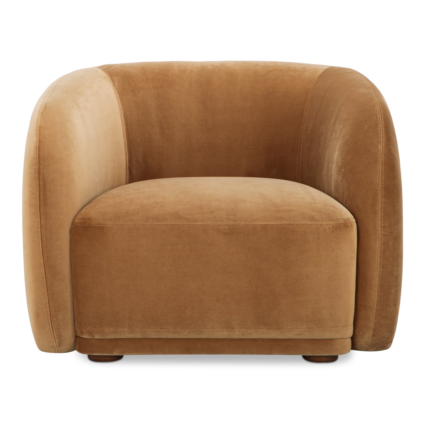 Faye Accent Chair Tan Faux Mohair by Moe's Home