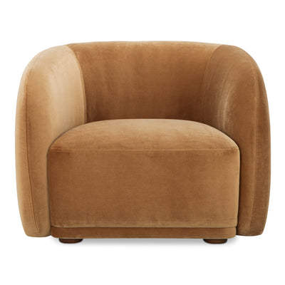 Faye Accent Chair Tan Faux Mohair by Moe's Home
