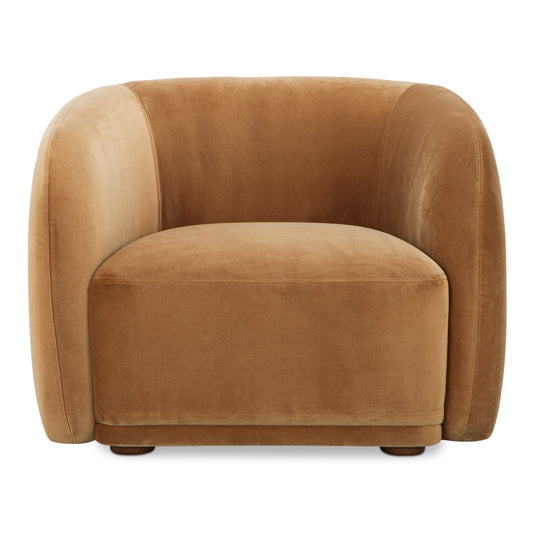 Faye Accent Chair Tan Faux Mohair by Moe's Home