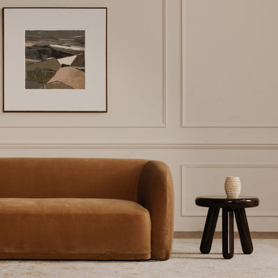 Faye Sofa Tan Faux Mohair by Moe's Home