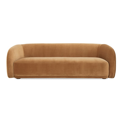 Faye Sofa Tan Faux Mohair by Moe's Home