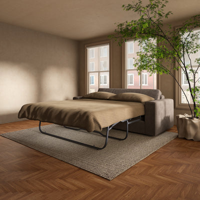 Kiran Sleeper Sofa Warm Charcoal by Moe's Home