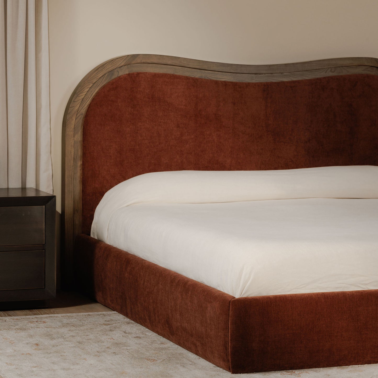 Camilla King Bed Chestnut by Moe's Home