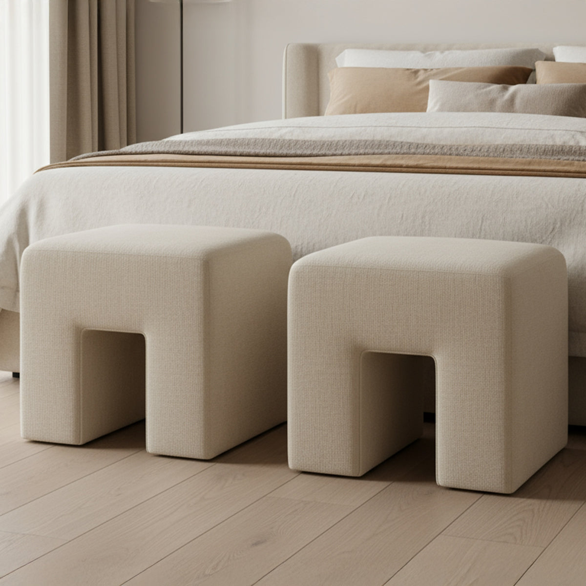 Aidy Stool Oat by Moe's Home