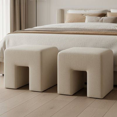 Aidy Stool Oat by Moe's Home
