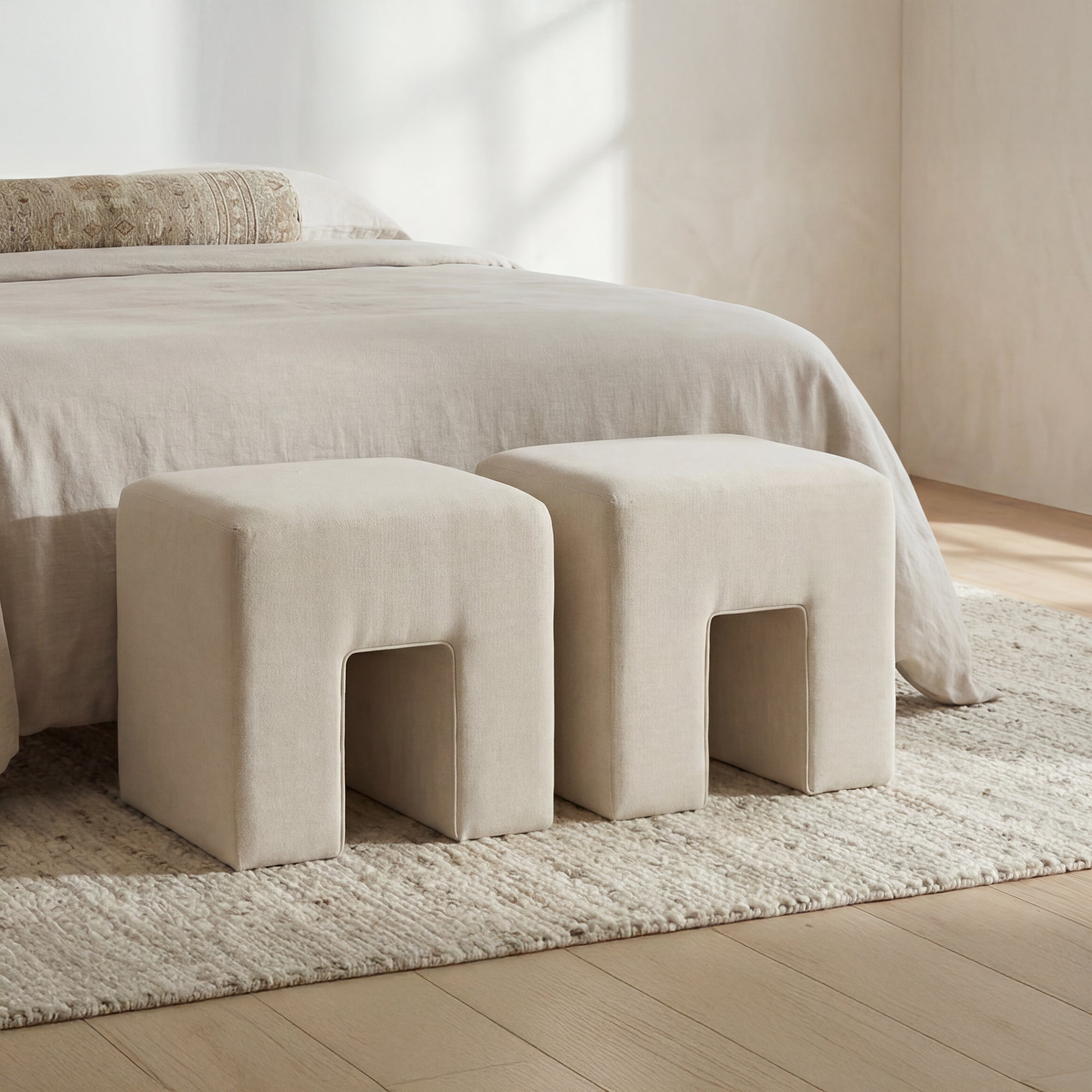 Aidy Stool Oat by Moe's Home