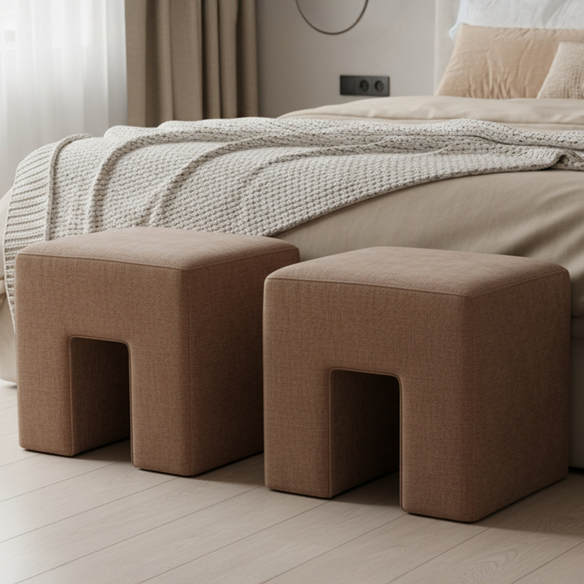 Aidy Stool Washed by Moe's Home