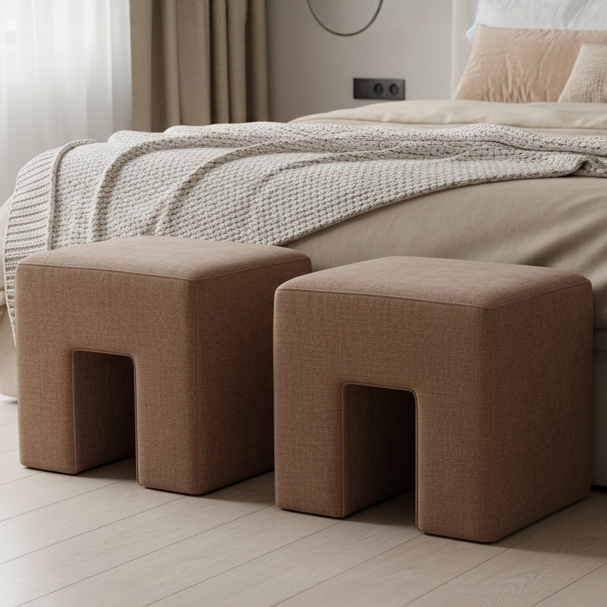Aidy Stool Washed by Moe's Home