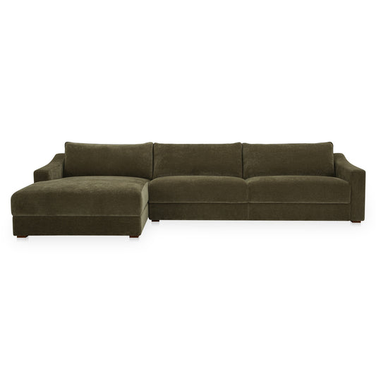 Farrow Sectional Cedar Green Left by Moe's Home
