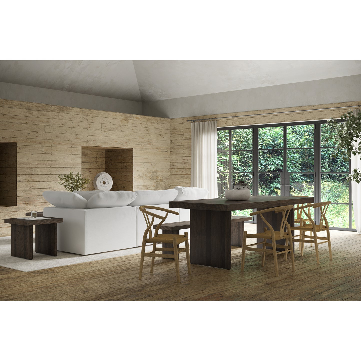 Monterey Bench Light Grey by Moe's Home