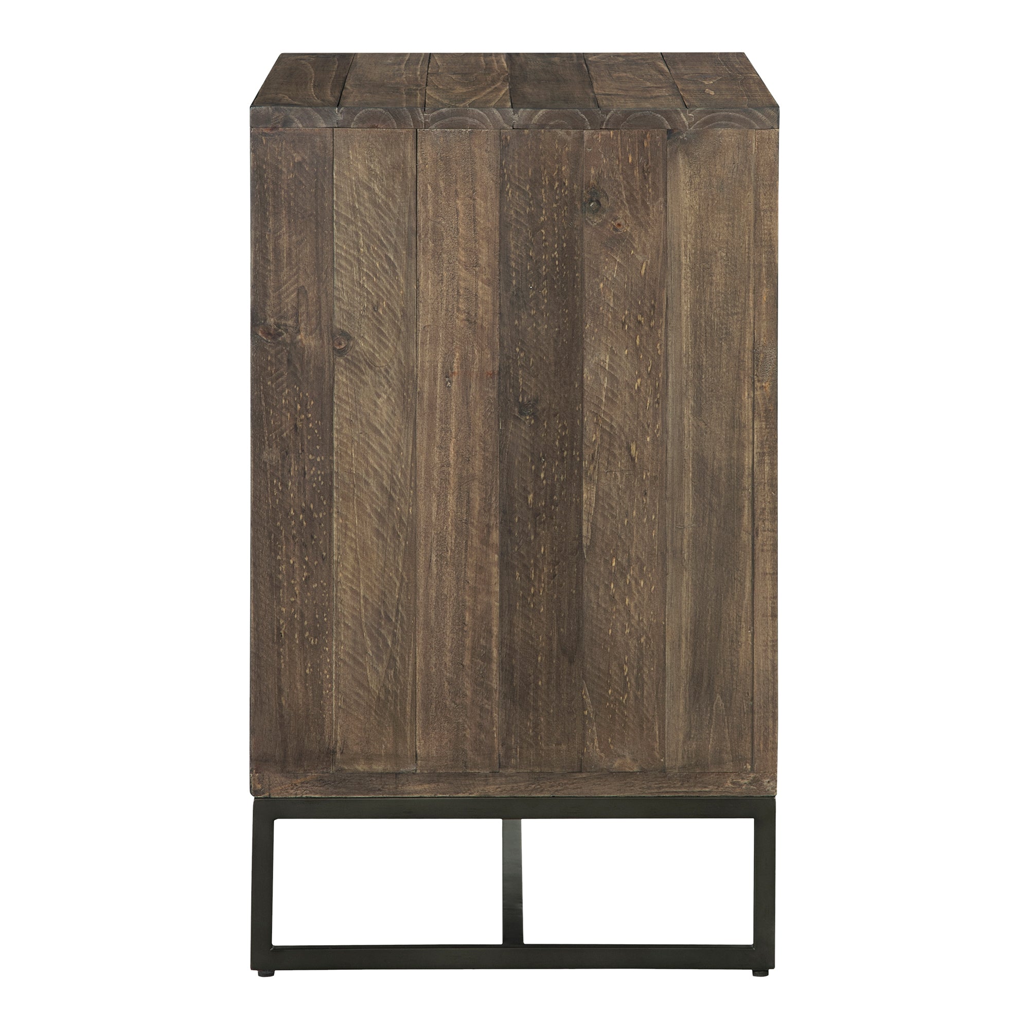 Elena 3 Drawer Nightstand Brown