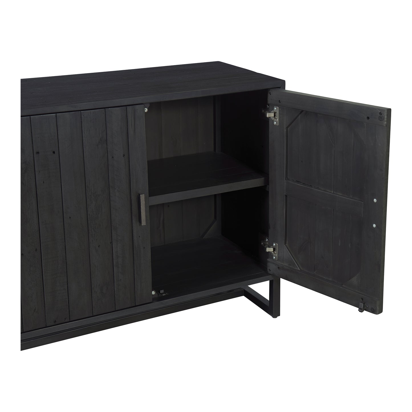 Sierra 2 Door Cabinet Black by Moe's Home