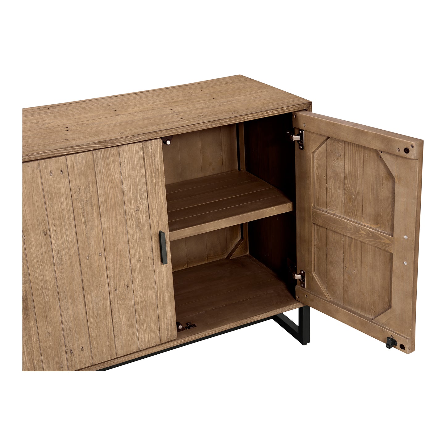 Sierra 2 Door Cabinet Natural by Moe's Home
