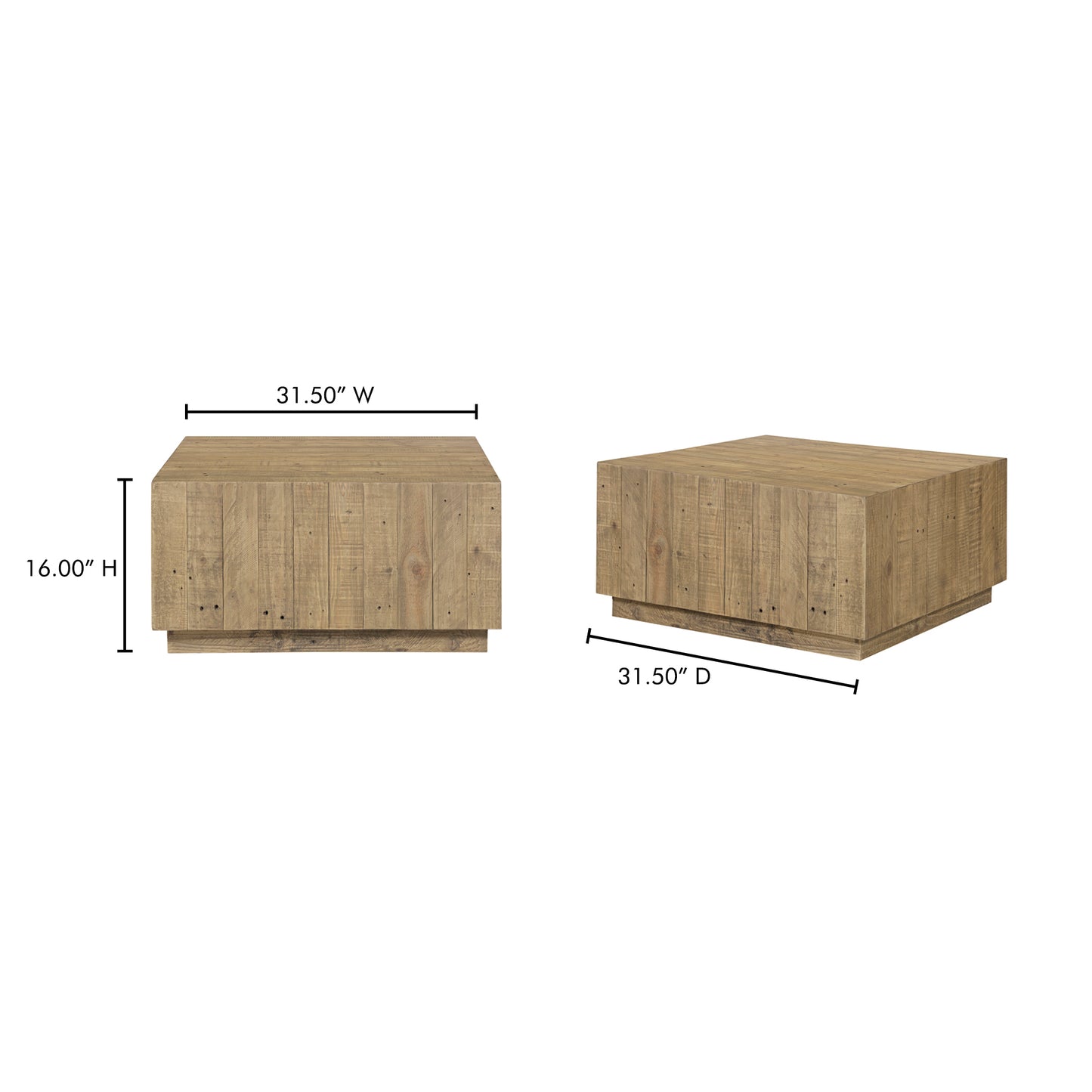 Jasper Coffee Table Natural by Moe's Home