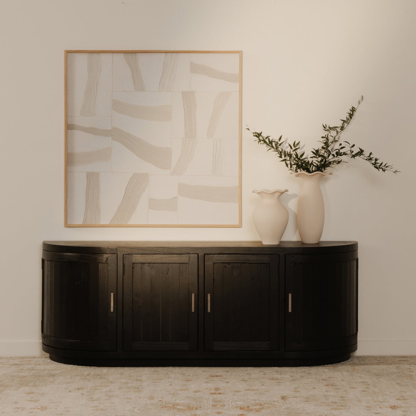 Nicola Media Cabinet Black by Moe's Home
