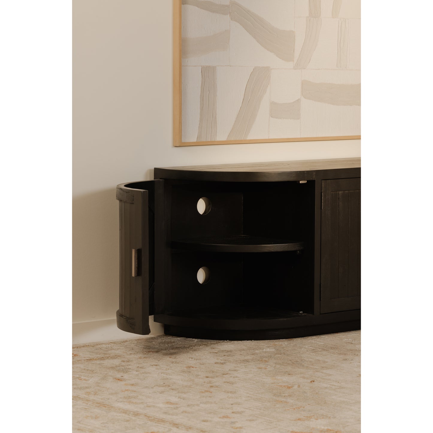 Nicola Media Cabinet Black by Moe's Home