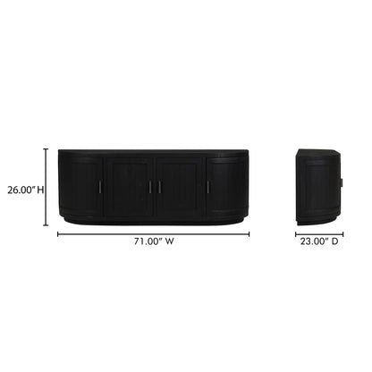 Nicola Media Cabinet Black