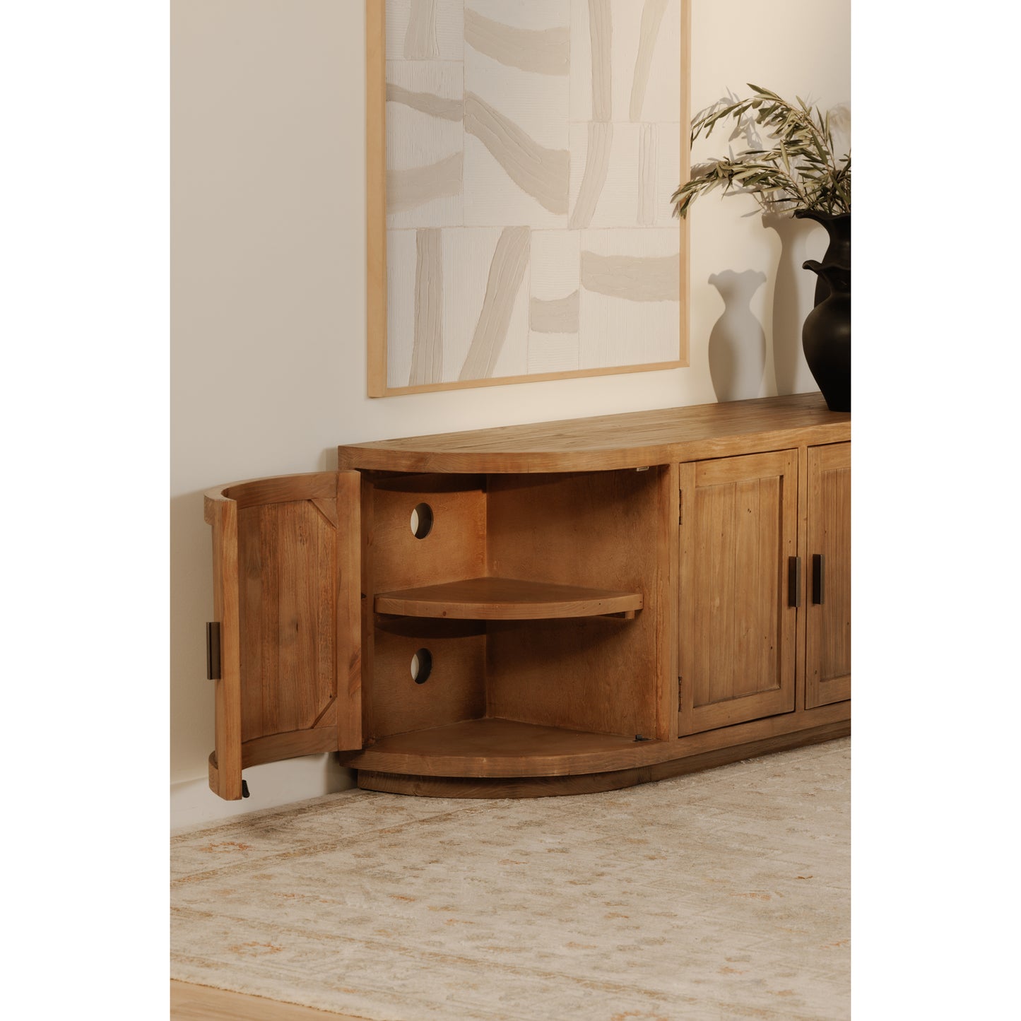 Nicola Media Cabinet Natural by Moe's Home
