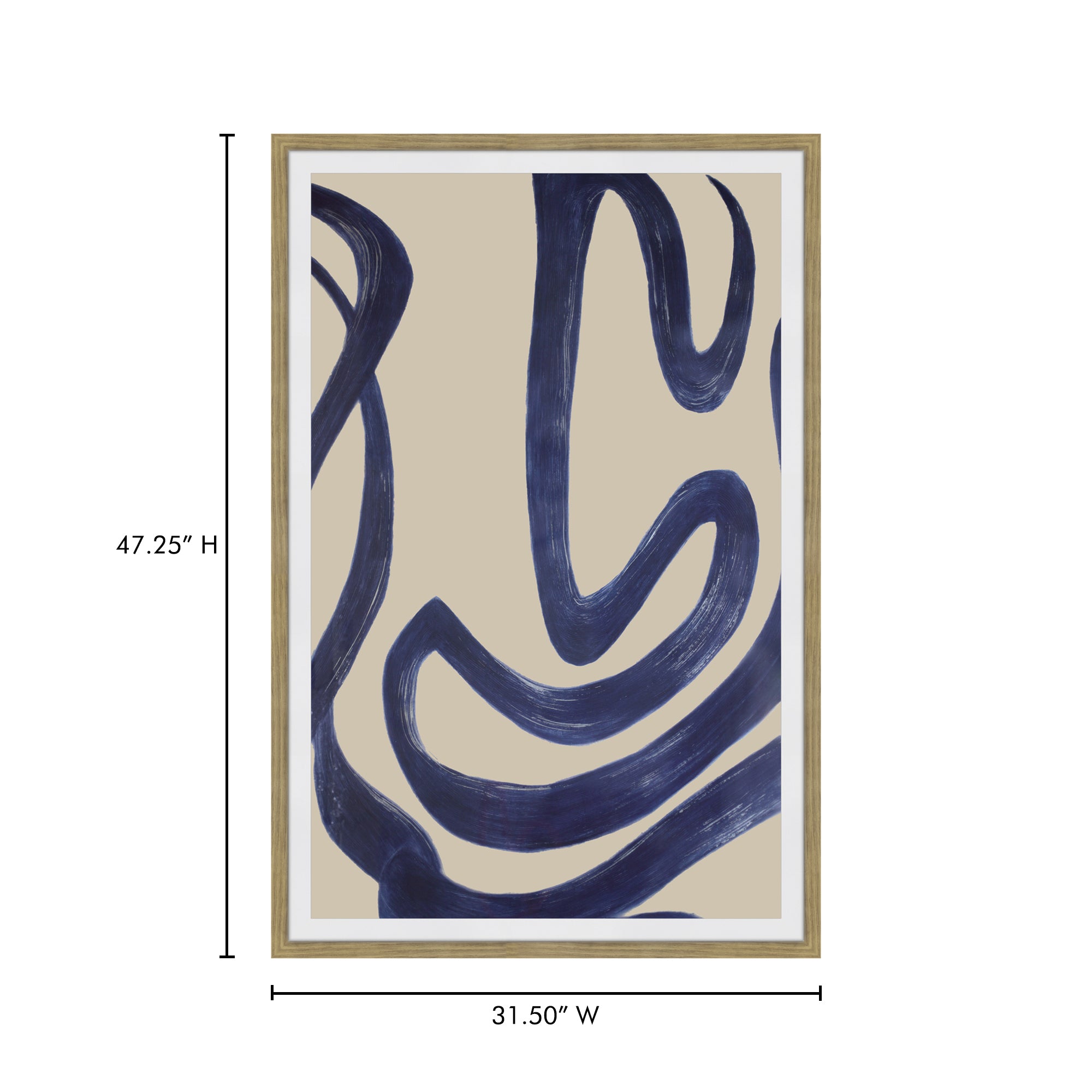 Clarity 1 Wall Painting Navy