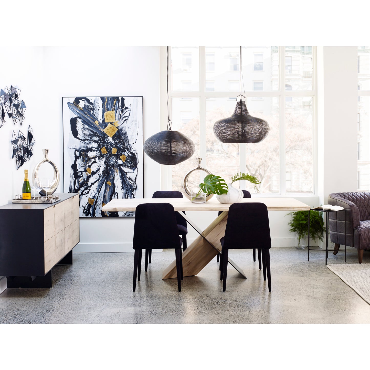 Instinct Dining Table Natural by Moe's Home